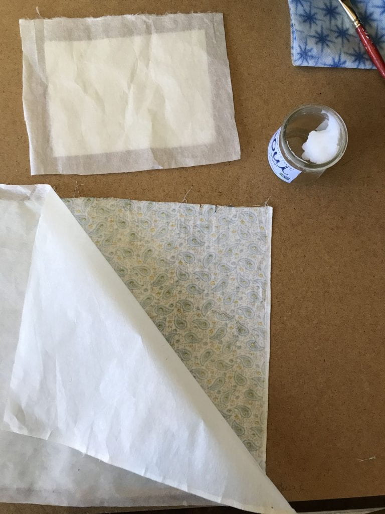 experiments with starching cheesecloth to create mull. #bookbinding